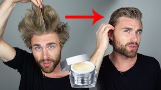 Haarstyling TUTORIAL für Männer mit LUXUSHAARWACHS quotFriedrichquot 💯 [upl. by Sidra]