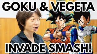 Goku and Vegeta invade Smash Ultimate Sakurai Designing [upl. by Kipton]