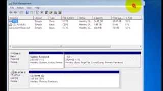 Create Partition Using Disk Management Windows 7 [upl. by Noraj854]