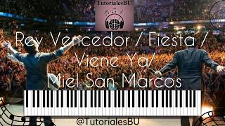 Viene Ya  Miel San Marcos  Medley Tutorial Piano quotacordes y melodia quotNivel FACILPrincipiante [upl. by Thisbee]