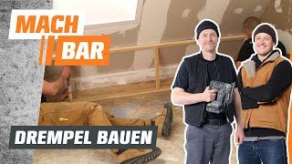 Drempel bauen Trockenbau im Dachgeschoss  OBI [upl. by Cirdla717]