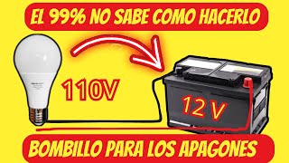 LED 110 VOLTIOS A 12 VOLTIOS FACIL Y AHORRADOR [upl. by Putscher]