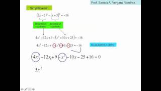 SIMPLIFICANDO ECUACIONES DE 2º [upl. by Rodavlas]