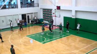 Mar 8 2011 Celtics Starters Reserves NBA practiceflv [upl. by Eelyam]