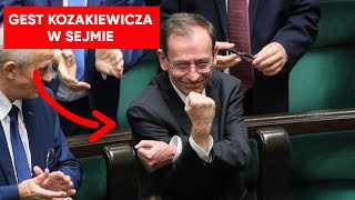 Gest Kozakiewicza w Sejmie Cierpliwość Hołowni wystawiona na próbę [upl. by Imelda]