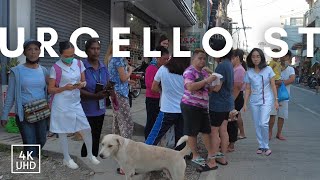 Busy Urgello Street Cebu City Afternoon Walking Tour  4K UHD [upl. by Corrina]