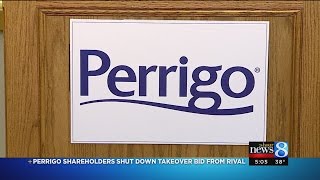 Perrigo shareholders reject 26B bid from drug rival Mylan [upl. by Moynahan]