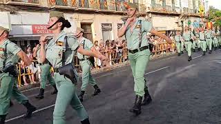 Desfile militar de las fuerzas armadas en Melilla 2022 Legión [upl. by Theodor]