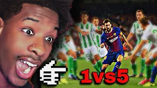 AMERICANS FIRST TIME REACTION TO LIONEL MESSI 🐐 [upl. by Elylrac]