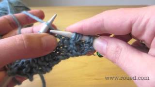 How to knit increase stitch 1into3 [upl. by Tingley]