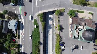 Tunney’s Pasture LRT to Island Park flyover [upl. by Ellehcear]