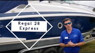 Regal 28 Express Pocket Cruiser Walkthrough [upl. by Asilenna70]