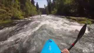 Middle White Salmon River  Whitewater Kayaking [upl. by Annaek264]