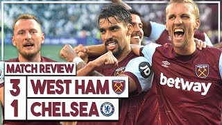 West Ham 31 Chelsea highlights discussed  Paqueta Aguerd amp Antonio score in 10 man masterclass [upl. by Mada]