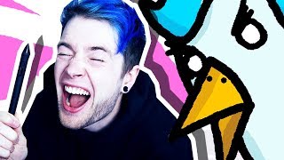 I DID THE DANTDM DRAWING CHALLENGE [upl. by Eidnahs797]