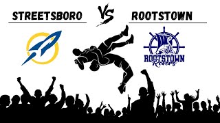 Dual in the School Streetsboro vs Rootstown WRESTLING [upl. by Noryd]