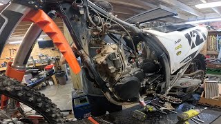 2023 KTM 300 XC TBI  Top End Teardown [upl. by Dorwin]