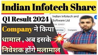 Indian infotech and software ltd latest news । Indian infotech rights issue  Q1 results 2024 news [upl. by Trinetta205]