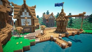 Minecraft Nuevo mapa Medieval en construcción Xbox One [upl. by Ahsikit512]