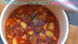 Guiso de PATATAS 🥔 con CHORIZO en 30 minutos 🌶️ Riojanas [upl. by Akeim]