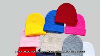 Winter Warm ribbed knit beanie Comfortable knit skull caps Wholesale beanie suppliers from China [upl. by Annalise]