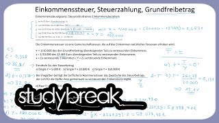 Einkommensteuer Steuerzahlung Grundfreibetrag  Steuerlehre [upl. by Ronalda967]