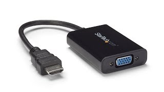 HDMI to VGA Video Adapter Converter with Audio  HD2VGAA2  StarTechcom [upl. by Lisab191]