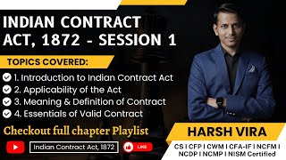 Indian Contract Act 1872  Part 1 LAW BusinessLaw contractact contractact1872 lawofcontract [upl. by Jaala]