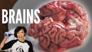 BRAINS TASTE TEST Brains amp Eggs Recipe  Day 5 GUTMAS 2017 [upl. by Kloster654]