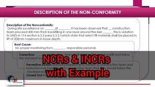 NCR amp INCR Non Conformance Report with Example SAEP381 aramco [upl. by Jeffery577]