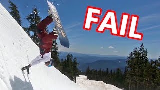 FAILING TO LEARN SNOWBOARD TRICKS [upl. by Annalla]