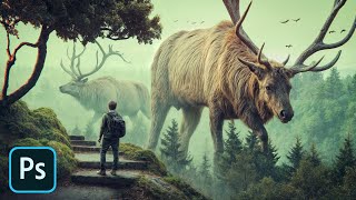 quotGiant Wildsquot Photo Manipulation  Photoshop Tutorial [upl. by Swetiana202]