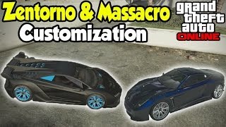 GTA 5 Online  NEW quotPEGASSI ZENTORNO amp MASSACROquot Customization Guide GTA V High Life DLC [upl. by Derfla386]