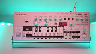 Roland Boutique TB03 controlling from Ableton BPMSync wobble [upl. by Crooks942]