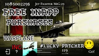 WARPLANE INC MOD quotFREE INAPP PURCHASESquot BY LUCKY PATCHER [upl. by Lovett]