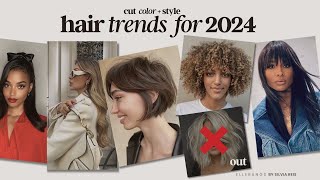 2024 HAIR TRENDS  Cut  Color  Styling [upl. by Gardiner]