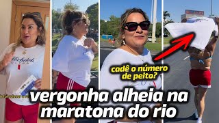 E a INFLUENCER que FEZ de CONTA que CORREU a MARATONA do RIO [upl. by Alleahcim]