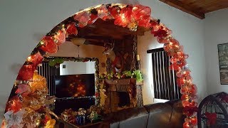 Mis Guirnaldas navideñas Parte 1 Arco de malla Rojo [upl. by Alletniuq980]