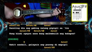 Huling Sandali by December Avenue  Guitat Chords  Tutorial [upl. by Yslek]