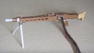 Cardboard MG42 Light Machine Gun [upl. by Atelokin]