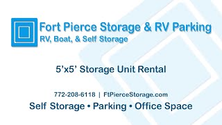 Storage Unit Rental Near Me Fort Pierce 5x5 [upl. by Hegyera464]