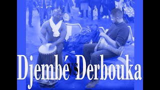 Derbouka vs Djembé street performance  StreetMusicShow [upl. by Weissberg]