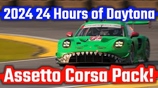 2024 IMSA SportsCar Championship 24 Hours of Daytona Assetto Corsa Mod Pack [upl. by Allistir]