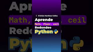 Ejercicio de Python para aprender a programar en Python como redondear en Python pythonespañol [upl. by Steddman889]