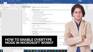 How to enable overtype mode in Microsoft Word [upl. by Serles]