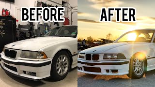 BUILDING A BUDGET E36 DRIFT CAR IN 16 MINUTES [upl. by Rubie438]