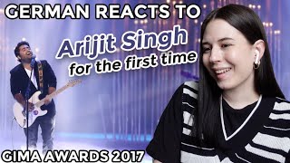 German Reaction  Arijit Singh LIVE at GIMA Awards 2017 [upl. by Rodl]