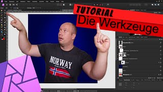 Tutorial  Affinity Photo  Die Werkzeuge  Deutsch [upl. by Hsivat]