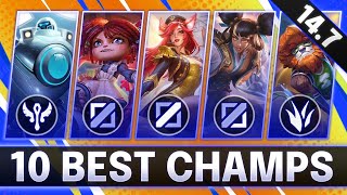 10 BROKEN Champions In 147  CHAMPS to MAIN for FREE LP  LoL Guide Patch 147 [upl. by Aivax161]