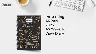 2025 Week to View Diary Stunning Slogan Art A5 Weekly Monthly Planner Hardback Cover ST2067 [upl. by Elinad]